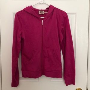 Pink Juicy Couture Zip-Up Hoodie